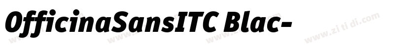 OfficinaSansITC Blac字体转换